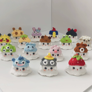 Llavero <span class=keywords><strong>de</strong></span> Peluche <span class=keywords><strong>con</strong></span> Luz Fantasma Luckykoo, Lindo Colgante Tejido a Mano para Bolsa o Coche, Regalo para Parejas y Mejores <span class=keywords><strong>Amigos</strong></span> - Product Image 1