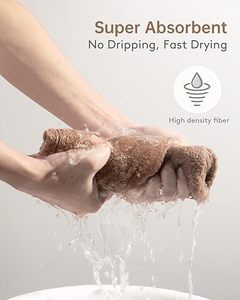 Hair Drying <b>Towels</b>, Hair <b>Towel</b> with Button,Super Absorbent Microfiber Hair <b>Towel</b> for Curly Hair, Fast Drying Hair <b>Wraps</b> - Product Image 6