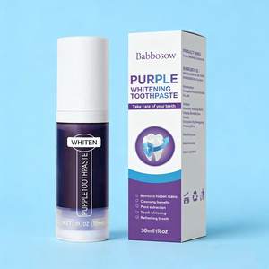 Purple Mint <b>Flavor</b> <b>Toothpaste</b> Fully English for Foreign Trade Tooth Stains Bad Breath Whitening - Product Image 4