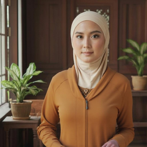 เสื้อฮู้ดกีฬาแบบสบายๆ สำหรับผู้หญิงมุสลิม ผลิตโดยโรงงาน (OEM) ระบายอากาศได้ดี ผ้าถัก ขายส่ง ราคาต่อหน่วย ปิดมิดชิด คุณภาพคงที่ - Product Image 1