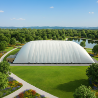 Tente gonflable en PVDF sur mesure, directement de l'usine, pour garage, abri, installations sportives, terrains de badminton et de basketball - Écologique et ignifuge