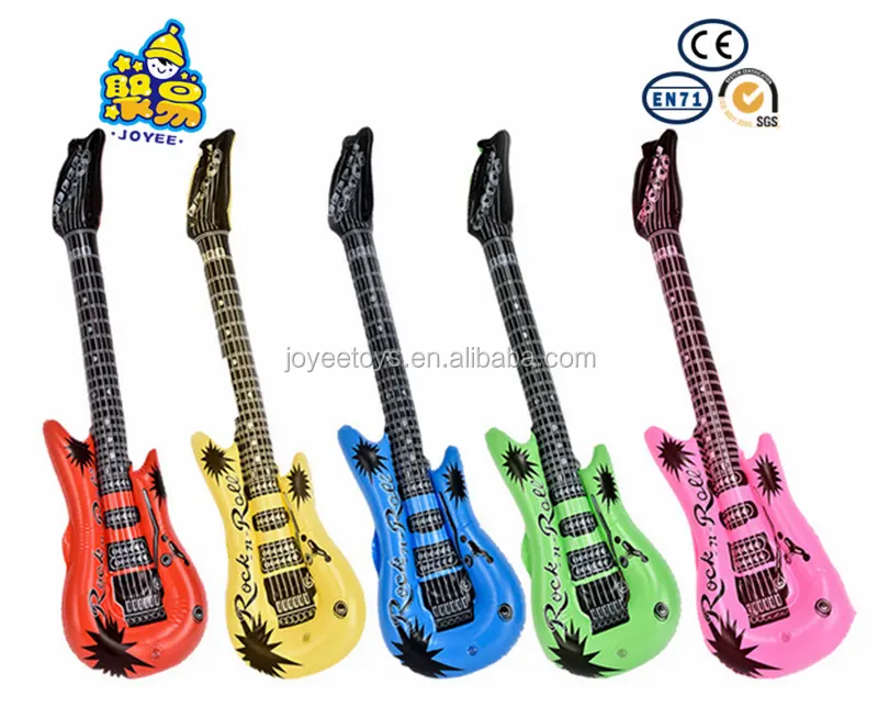 Instrumentos infláveis gigantes da festa, atacado de pvc, brinquedo de guitarra