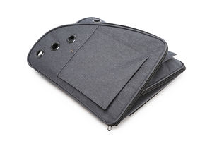 Sac à dos de transport pour chien de luxe Oxford avec fermeture éclair, pliable, respirant, double épaule, pour voyages - Product Image 6