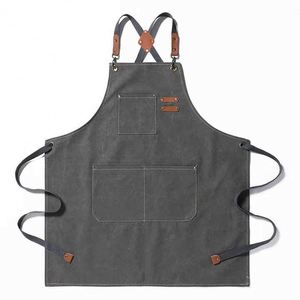 Tablier de cuisine ajustable pour femme, personnalisable avec logo, uniforme de cuisine et de restaurant, idéal pour le nettoyage - Product Image 6