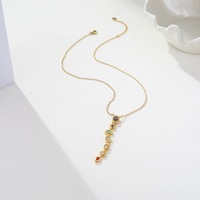 Bijoux de mode MYNECK, collier avec pendentif en chaîne à maillons en acier inoxydable plaqué or 18 carats, résistant au ternissement, accessoires pour robe de soirée, femmes