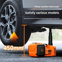 Gato hidráulico eléctrico para coche Jinyun 12V transfronterizo, versión todoterreno con bomba de aire, herramienta 3 en 1 para cambio de neumáticos, en stock