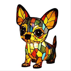 Decoración Artística de Perro <span class=keywords><strong>Chihuahua</strong></span> - Adorno Artesanal de Resina para el Hogar, Regalo de San Valentín y Año Nuevo - Product Image 2