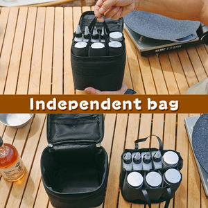 Juego de utensilios de cocina de campamento y equipo de cocina al aire libre Kit de utensilios de cocina Transporte compacto portátil - Product Image 4