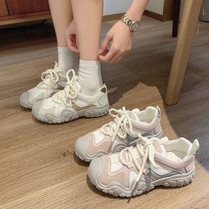 Popular Retro Platform Sports <b>Shoes</b>, Light Breathable Mesh Design, Daily Wear Hiking & Running Footwear - Product Image 2