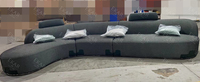 Nouvel arrivage de meubles de Villa, tissu italien moderne et confortable, canapé de luxe en forme de L, canapé sectionnel, ensemble de canapé de salon