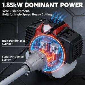 VORAN Multi Function Gasoline Brush <strong>Cutter</strong> 3 in 1 <strong>Petrol</strong> Grass <strong>Cutter</strong> Trimmer Weed Eater for Orchard and Garden - Product Image 2