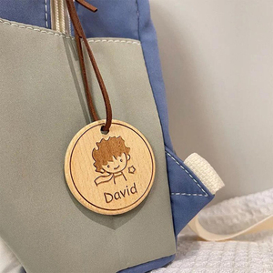 Etichette <span class=keywords><strong>in</strong></span> <span class=keywords><strong>Legno</strong></span> Personalizzate per Bicchieri, Zaini e Pacchetti Scolastici - Ideali per il Ritorno a Scuola - Product Image 4