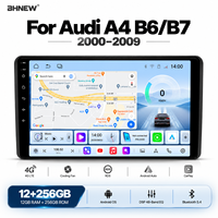 Lecteur DVD de voiture BHNEW, autoradio Android pour Audi A4 B6 B7 2000-2009, CarPlay sans fil, autoradio stéréo, navigation GPS, DSP, écran partagé