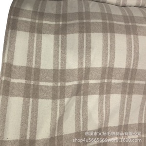 Wool Polyester Plaid Tweed Fabric Medium Weight <b>Brushed</b> <b>Sueded</b> Apparel Coat Jacket Material - Product Image 5