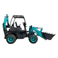 Traktor Mini 3ton 5ton 6ton Backhoe Loader Kecil 4x4 dengan Attachment Back Hoe Dijual
