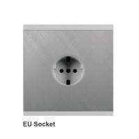 Prise murale universelle normale USB+Type-C avec interrupteur, 3 broches, 13A, double prise multiple, rayures scintillantes