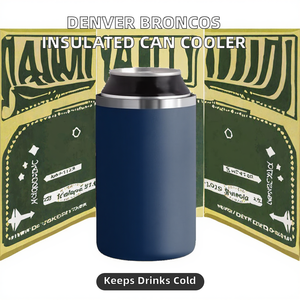 Officially Licensed for Denver Broncos Stainless Steel Insulated Can Cooler-Father's Day <strong>Gift</strong> for Men Women <strong>Dads</strong> | 12oz - Product Image 3
