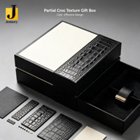 Cuir en silicone texturé 3D partiel Jemery pour emballage de boîte cadeau de luxe, motif personnalisé, toucher doux, respectueux de l'environnement