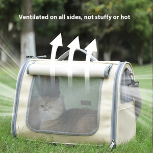 Thời Trang Xách Tay Mô Hình Rắn Mèo Con Chó Ba Lô Tàu Sân Bay Không Gian Lớn Oxford Chất Liệu Dây Kéo Vật Nuôi Thoáng Khí Cung Cấp Hộp - Product Image 3