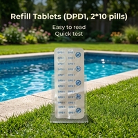 Nachfülltabletten für Poolwassertests DPD Nr. 1 & Phenolrot – Ersatzreagenzien für Chlor- und pH-Tests in Schwimmbädern, Spas und Whirlpools