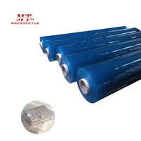 Rouleau de film PVC souple ultra-transparent, étanche, moulé par soufflage, traité anti-humidité