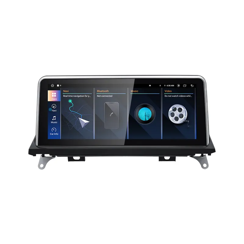 BMW X5 E70 X6 E71 CCC CIC 헤드 유닛 라디오 블루투스 GPS 내비게이션 용 NEW ID8 UI 무선 카플레이 자동 자동차 멀티미디어 플레이어