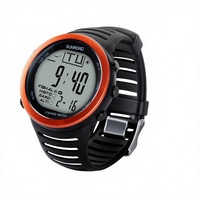 Montre de sport de pêche pour homme SUNROAD, étanche, baromètre électronique, altimètre, thermomètre, montre d'extérieur, métal, plastique, 50 mm
