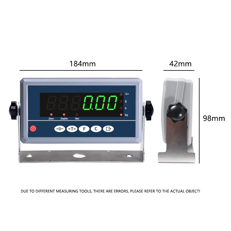 Indicador de pesaje digital de comunicación con pantalla LED de alta definición (A1) para báscula de suelo, báscula de banco