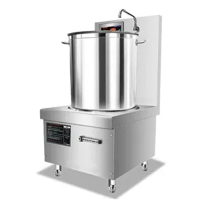 Fabbrica 15000W piatto piatto in stile commerciale zuppa pentole a induzione fornello a pomello singolo piano cottura cucina con design di sicurezza