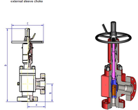 Vanne de régulation en acier forgé pour le traitement du gaz et le raffinage, pipeline en acier inoxydable NACE MR0175 pour services agressifs (type « arbre de Noël »)