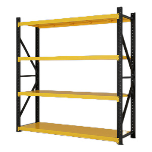 ชั้นวางของอุตสาหกรรมสำหรับใช้ในคลังสินค้าชั้นเหล็กทนทาน300กก. ชั้น4ชั้นสำหรับใช้ในคลังสินค้า - Product Image 4