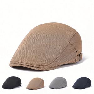 Béret de style anglais vintage unisexe, casquette plate Ivy pour adultes, hommes et femmes, look littéraire pour jeunes, idéal pour un usage décontracté ou en extérieur - Product Image 2
