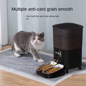 Distributeur de nourriture intelligent pour animaux de compagnie de 4,5 L avec 2 bols en acier inoxydable, contrôlé par application WIFI pour 2 chats, bols et distributeurs de nourriture pour animaux de compagnie pour 2 chats - Product Image 5