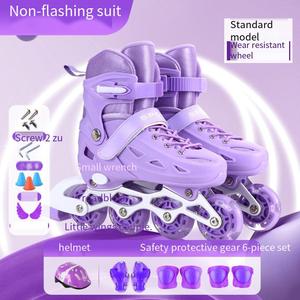 Nuovi <span class=keywords><strong>pattini</strong></span> a rotelle leggeri per bambini all'aperto con ruote in PU lampeggianti <span class=keywords><strong>pattini</strong></span> in linea regolabili per bambini e ragazzi - Product Image 2