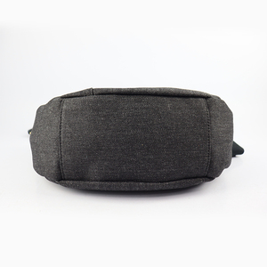 Bolso de mano de mezclilla Dami personalizado directo de fábrica para mujer, bolso de playa con cierre de cremallera y logotipo con estampado geométrico informal para ir de compras - Product Image 2