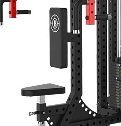 Appareil de musculation multifonctionnel à quatre stations réglable pour salle de <span class=keywords><strong>sport</strong></span> commerciale, entraînement poitrine, dos, bras, jambes, avec pile de poids en acier de 70 kg - Product Image 3