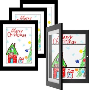 Hot Sale Kids Artwork <strong>Frame</strong> Wood Handicraft Modern Kids Art <strong>Frame</strong> <strong>with</strong> Front Opening UV <strong>Printing</strong> for Photos - Product Image 1