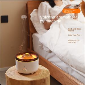 Smart 560ml Volcano 3D Flame Aromatherapy <b>Diffuser</b> Humidifier with Electric Humidistat Car Compatible 1 Year Warranty - Product Image 5