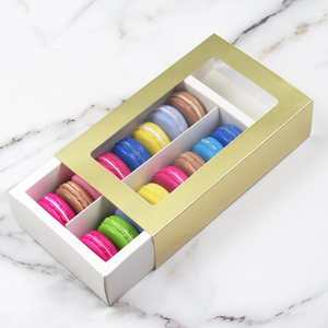Pasteles de cartón ecológicos pasteles cupcakes pasteles Kraft Blanco marrón comida hornear macaron pastel cajas con ventanas - Product Image 4