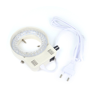 56 LED Adjustable Monocular Stereo Microscope Ring Light Illuminator Power Adapter Optimal ABS Material Sanqtid SQTD-L56 Camera