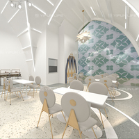 Equipo de juego suave para patio interior interactivo de alta calidad para entretenimiento infantil con un restaurante simulado