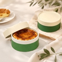 Nouvelle boîte cadeau, tube en kraft recyclable pour gâteaux et bonbons, boîte cylindrique en carton de luxe, tube en papier pour cheesecake et biscuits