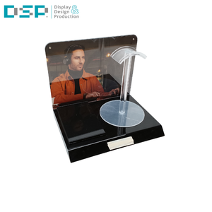 Dsp Việt Nam nhà máy tùy chỉnh Acrylic Tai nghe Durable quảng cáo Máy tính để bàn đứng hiển thị cho trung tâm mua sắm - Product Image 2