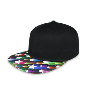 Кепка-снепбек с цветным принтом «звезды», черная, с плоским козырьком, модная, с индивидуальным дизайном, для активного отдыха - Product Image 2