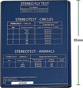 Titmus Optica Instrumenten Willekeurige Dot Vlinderkaart Voor Stereo Vision Inspectie Fly Chart Polarisatie Pakket Verschillende Kaarten - Product Image 5