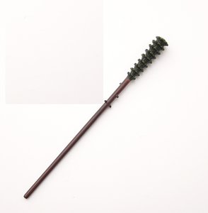 <span class=keywords><strong>Baguette</strong></span> <span class=keywords><strong>magique</strong></span> en bois de teck de qualité supérieure, décorée à la machine, avec cœur en métal, style <span class=keywords><strong>Hermione</strong></span>, finition haut de gamme - Product Image 4