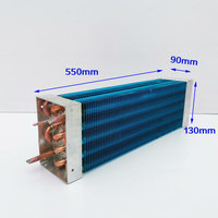 Condensador de Refrigeración CDDQ Blue Fin de Alta Eficiencia con Tubo de Cobre y Aletas de Aluminio, Serpentín Evaporador para Congelador