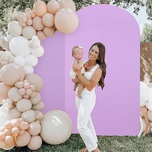 Venta al por mayor tamaño personalizado elástico color sólido elegante equipado Chiara arco cubierta telón de fondo soporte Spandex para boda de lujo - Product Image 2