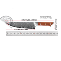Couteau de cuisine japonais pour chef, 67 couches, VG-10, couteau de chef Damas, couteaux de cuisine affûtés avec manche en bois, pour la cuisine à domicile, coffret cadeau