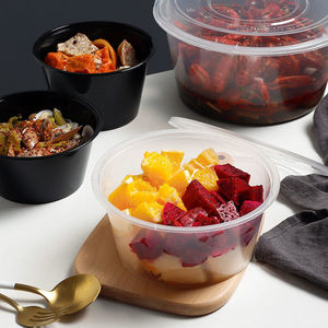 Jetable Plastique PP Rectangle Rond Restaurant Bento Déjeuner Emballage Boîte <span class=keywords><strong>Micro</strong></span>-ondes Sûr Restauration rapide Conteneur de préparation de repas à emporter - Product Image 6